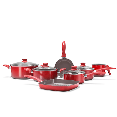 Jogo-de-Panelas-7-Pecas---Smart-Brinox---Vermelho-Brinox