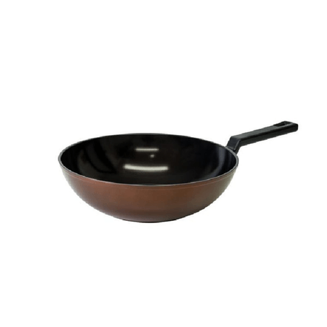 FRIGIDEIRA-WOK-REVERSE-30CM-FORJADA-INDUCAO-MARROM-ROSA-NEOFLAM