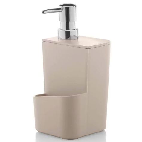 Dispenser-Para-Detergente-e-Esponja-Trium-650-ml-Bege