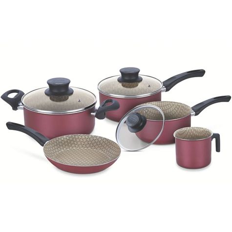 Jogo-de-5-Panelas-de-Aluminio-Starflon-Max-Vermelho-Tramontina