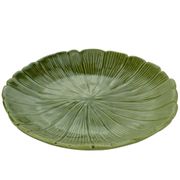 Prato-Decorativo-em-Ceramica-Verde-195cm-Banana-Leaf-Lyor-