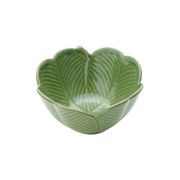 Centro-de-mesa-em-Ceramica-Verde-13cm-Banana-Leaf-Lyor